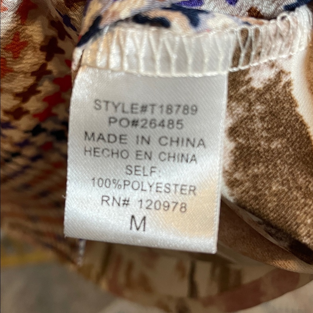 Entro Colorful Patterned Blouse - image 6